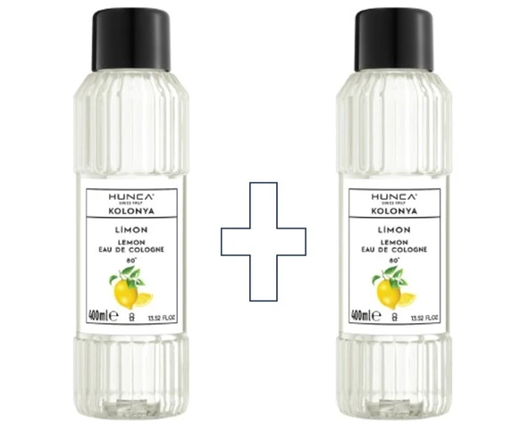 Limon Kolonyası 2Lİ SET- 80 Derece Pet Şişe 400 ml ürün görseli 1