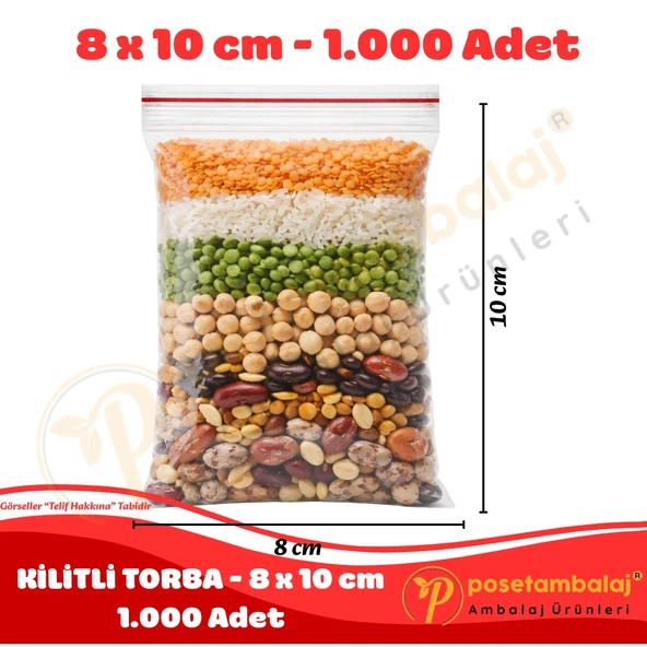 8x10 cm. Kilitli Torba (1.000 Adet) - Resim 3