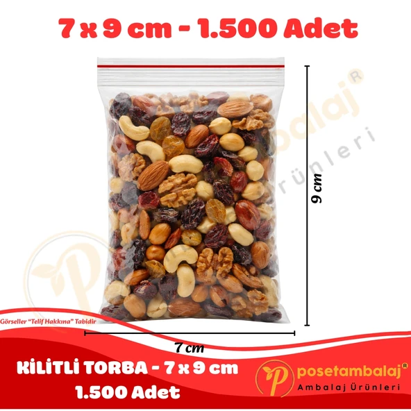 7x9 cm. Kilitli Torba (1.500 Adet) ürün görseli 1