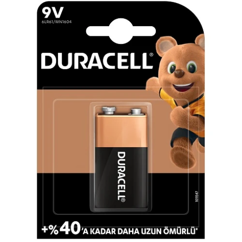 Duracell Pil 9 Volt Tekli (5 Adet) ürün görseli 1