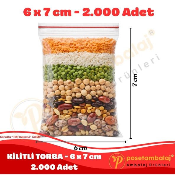 6x7 cm. Kilitli Torba (2.000 Adet) - Resim 3