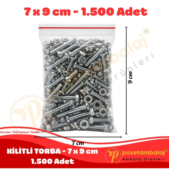 7x9 cm. Kilitli Torba (1.500 Adet) - Resim 4