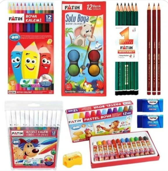 Fatih boya seti kampanyalı 8 parça ürün görseli 1
