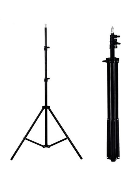 3 Ayaklı Tripod Işık Ayağı | Projeksiyon, Ring Light, Kamera ve Telefon Uyumlu 2.1 Metre Ayarlanabilir Stand ürün görseli 1
