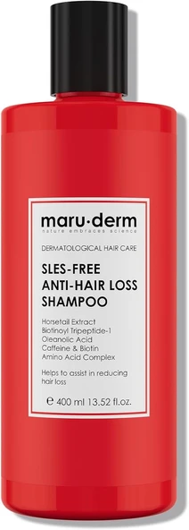 Maru Derm ( 2 ADET  )Saç Dökülme Karşıtı Sülfatsız Şampuan 400 ML x 2 Adet ürün görseli 1