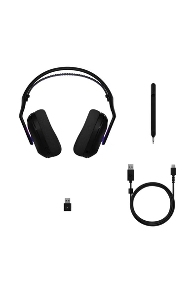 Logitech G522 LIGHTSPEED LIGHTSYNC RGB Kablosuz Bluetooth Oyuncu Kulaklığı - Siyah - Resim 5