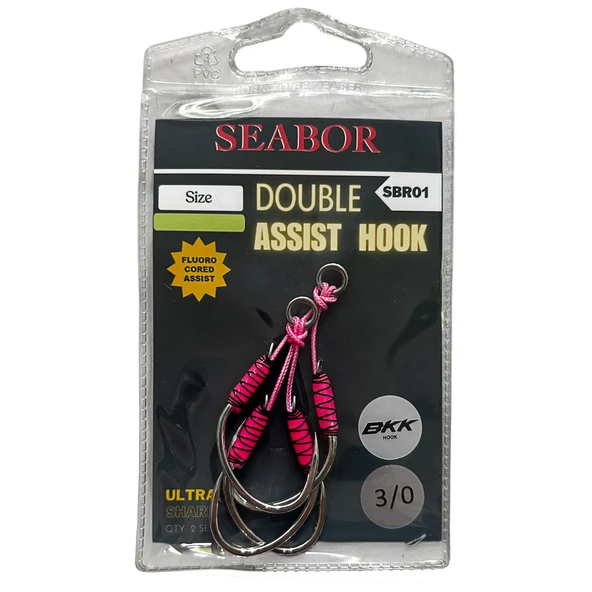 Seabor Double Assist Hook 2 Adet İkili Assist İğne  3/0 No ürün görseli 1