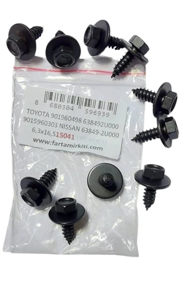 TOYOTA 901960498 638492U000 9015960303 NISSAN 63849-2U000 6,3x16,5 15041 MARKA İLE UYUMLU ürün görseli 1