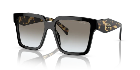 Prada PR 24ZS 1AB0A7 Black-Grey Kadın Güneş Gözlüğü ürün görseli 1