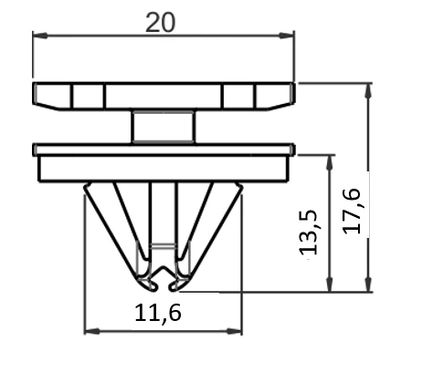 ÜNİVERSAL KLİPS SAYK5058 12 ADET - Resim 2