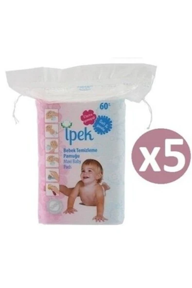 İpek Maxi Bebek Temizleme Pamugu 60 Li 5 Adet ürün görseli 1