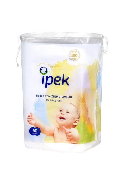 İpek Maxi Bebek Temizleme Pamuğu 60 Lı ürün görseli 1
