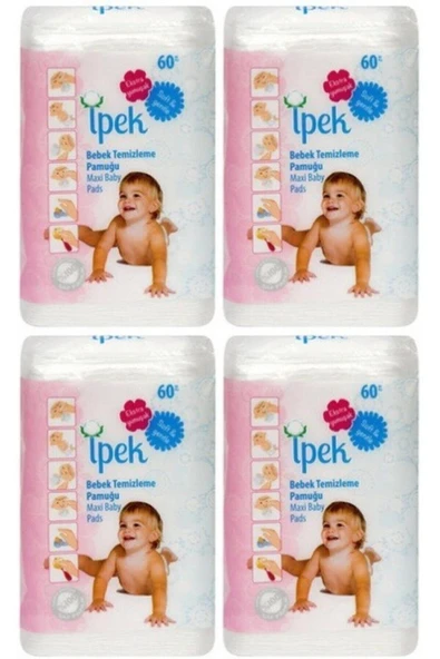 İpek Maxi Bebek Temizleme Pamugu 60 Li 4 Adet ürün görseli 1