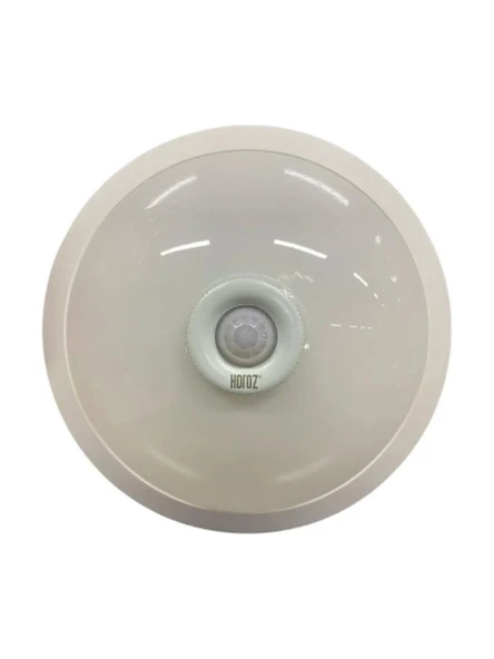 Horoz 400-020-143 Plastik 360  Sensörlü Tavan Armatürü Beyaz 2XE27 (Beyaz Kasa) (Plastik-Cam Gövde) ürün görseli 1
