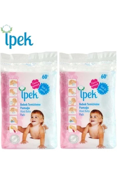İpek Bebek Temizleme Pamuğu 120 Adet ürün görseli 1