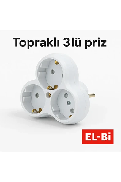 3 lü Golyad Priz Çoğaltıcı ürün görseli 1