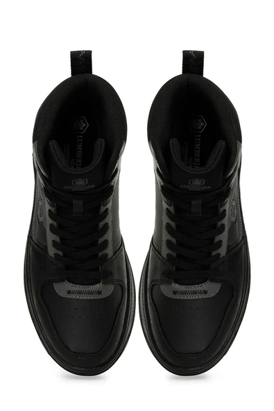 MIDI HI 4PR Siyah Erkek Sneaker - Resim 4
