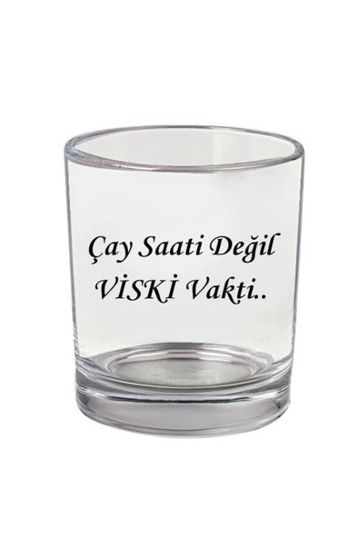 Söz Yazılı Viski Bardağı - Viski Vakti Bardak ürün görseli 1