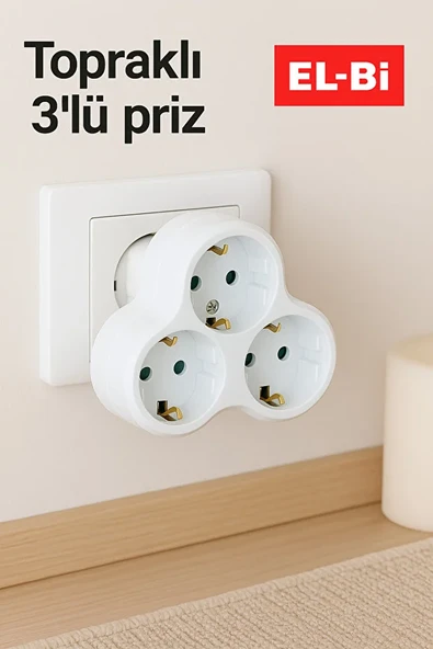 3 lü Golyad Priz Çoğaltıcı - Resim 2