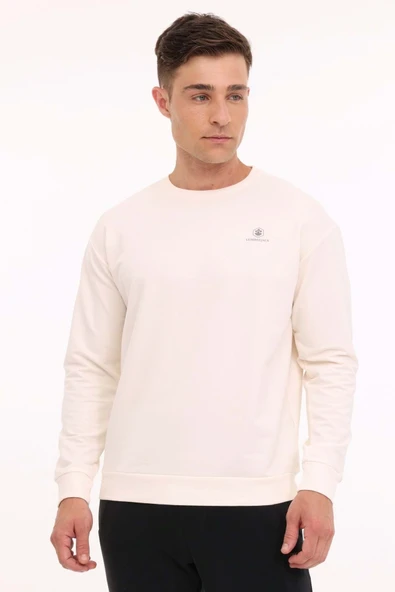 MB SN75 C NECK SW 4PR ERKEK SWEATSHİRT EKRU ürün görseli 1