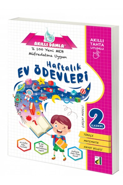Akıllı Damla 2. Sınıf Haftalık Ev Ödevleri ürün görseli 1