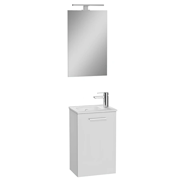 VitrA Mia 69576 Banyo Dolabı Seti Kapaklı 40 Cm Parlak Beyaz ürün görseli 1