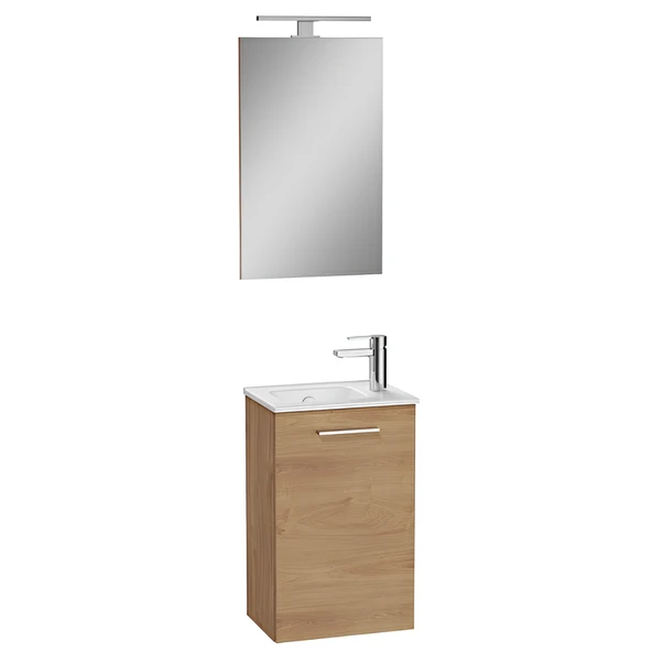 VitrA Mia 69565 Banyo Dolabı Seti Kapaklı 40 Cm Altın Meşe ürün görseli 1