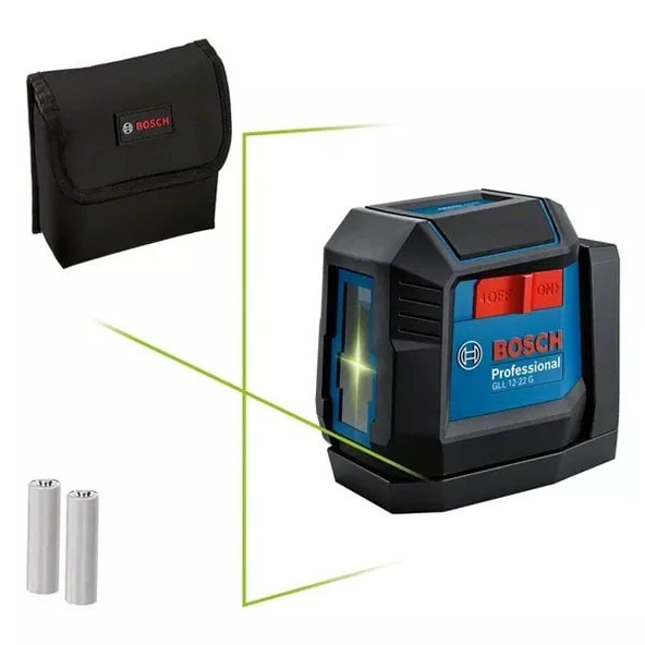 BOSCH GLL 12-22 G Çapraz Çizgili Yeşil Lazer Terazi ürün görseli 1