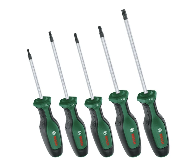 BOSCH 5 Parça Torx Tornavida Takımı (1600A02BX6) ürün görseli 1