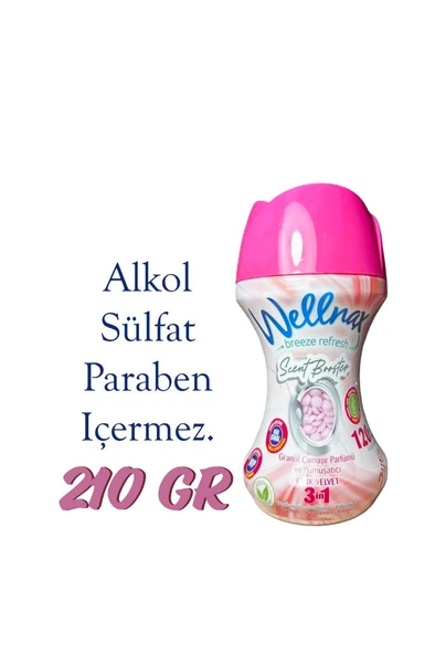 Wellnax Granül Çamaşır Parfümü ve Yumuşatıcısı - Pink Velvet 210 Gram 20 Yıkama (1 Adet) ürün görseli 1