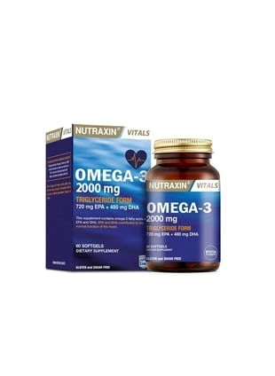 Nutraxin Omega-3 2000 mg 60 Kapsül ürün görseli 1