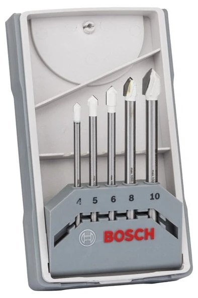 BOSCH CYL-9 Cam-Fayans Matkap Ucu Seti 5 Parça ürün görseli 1