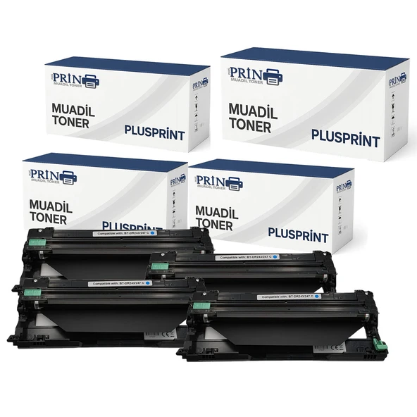 DR247- Brother  MFC-L3750CDW -3770CDW Muadil Drum Ünitesi Seti Tüm Renkler ürün görseli 1