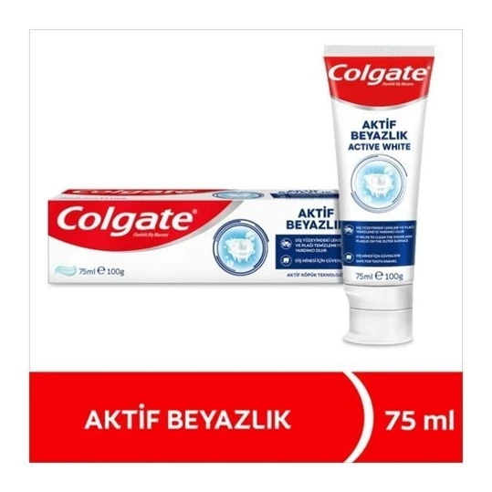 Colgate Aktif Beyazlık Diş Macunu 75 Ml ürün görseli 1