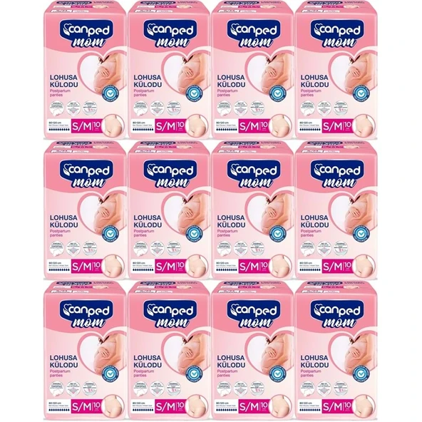 Canped Mom Lohusa Külodu - Külot Bez S - Small - Küçük / M - Medium - Orta 120 Adet (12PK*10) ürün görseli 1