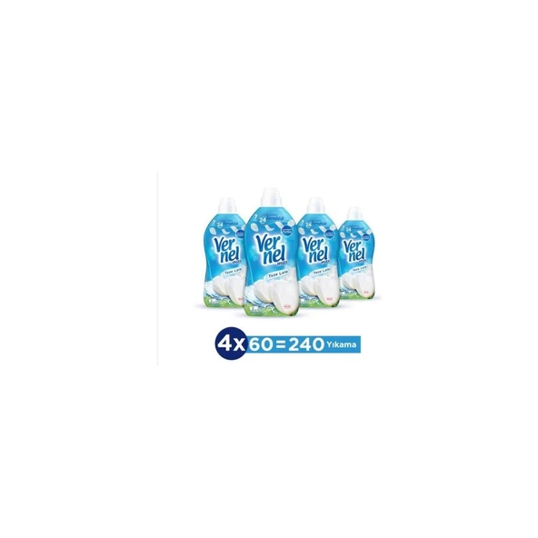 Max Konsantre Çamaşır Yumuşatıcısı 4 x 1440ML (240 Yıkama) Taze Lale ürün görseli 1