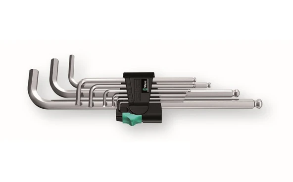 WERA 950/9 PKL Top Başlı Uzun Alyan Anahtar Takımı (05022087001) ürün görseli 1