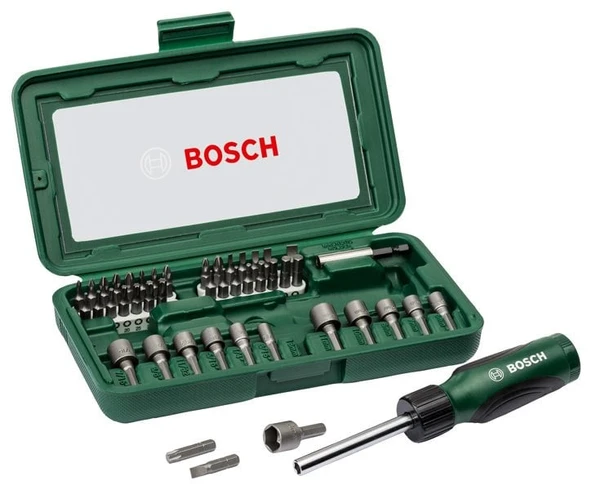 BOSCH 46 Parça Tornavida ve Vidalama Seti ürün görseli 1