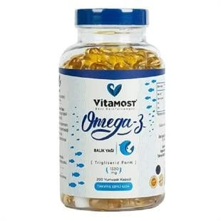 Vitamost Omega 3 Form 1330 mg 200 Kapsül ürün görseli 1