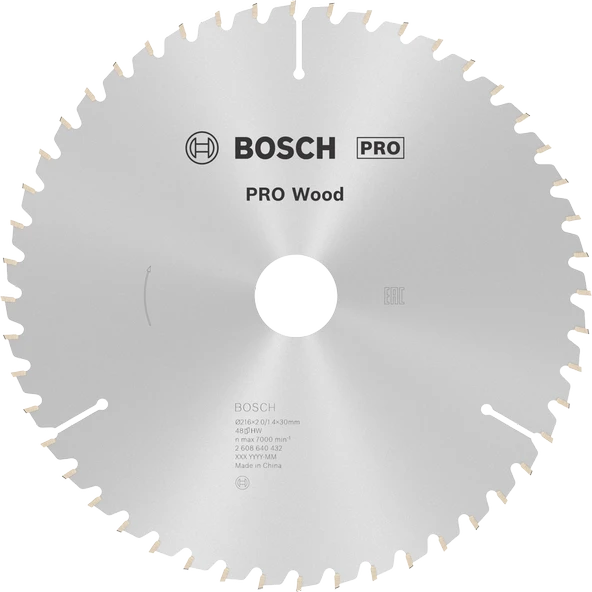 BOSCH Pro Wood 216 mm 48 Diş Ahşap Daire Testere Bıçağı ürün görseli 1