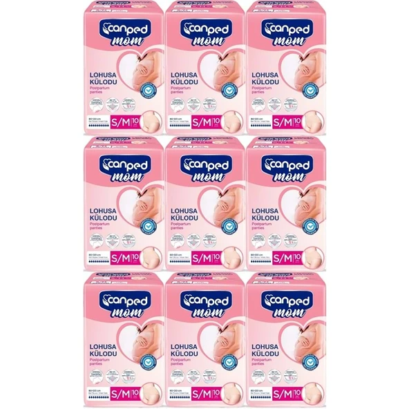 Canped Mom Lohusa Külodu - Külot Bez S - Small - Küçük / M - Medium - Orta 90 Adet (9PK*10) ürün görseli 1