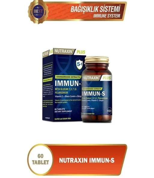 Nutraxin Immun-S 60 Tablet ürün görseli 1