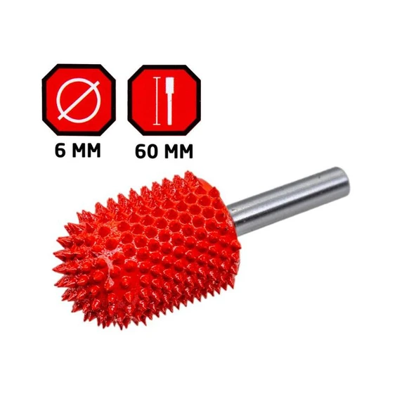 Rox Wood 0286 Karbür Oval Başlı Ahşap Şekillendirme Törpü ürün görseli 1
