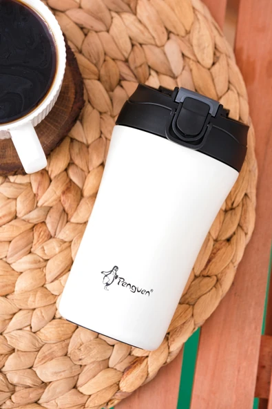 Termos Mug 400 ML - Paslanmaz Çelik, Pipetli ve Doğrudan İçme Kapaklı ürün görseli 1