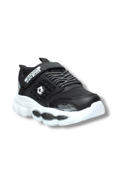 Alessio 019-26 Cilt Anatomik Filet Çocuk Sneaker Siyah Beyaz 31-35 ürün görseli 1