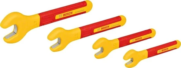 BOSCH Profesyonel İzoleli 1000 Volt Çatal Ağız Anahtar Seti 4 Parça(1600A02NE8) ürün görseli 1