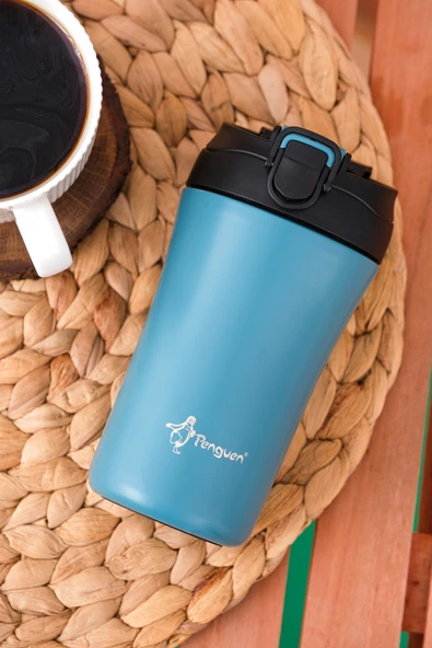Termos Mug 400 ML - Paslanmaz Çelik, Pipetli ve Doğrudan İçme Kapaklı ürün görseli 1