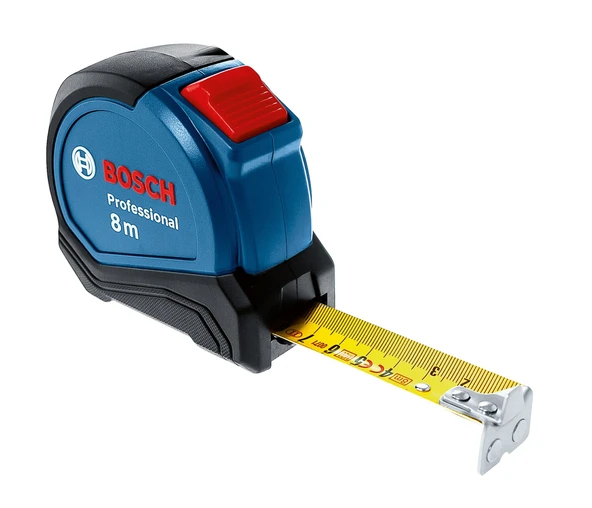 BOSCH Profesyonel 8 Metre Otomatik Kilitli Şerit Metre (1600A01V3S) ürün görseli 1