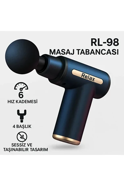 6 Kademeli Boyun Bel Sırt Bacak Ayak Masajı Mini Masaj Tabancası ürün görseli 1