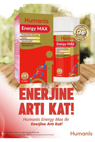 Humanis Energy Max Vitamin & Mineral 30 Tablet Enerji ürün görseli 1